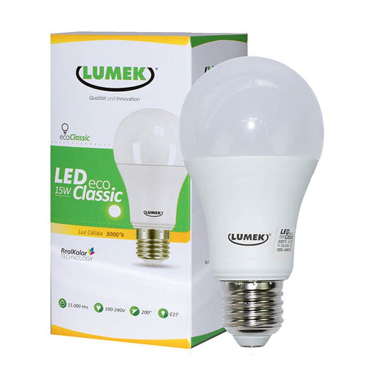 Bombillo LED 15W 1.320Lm E27 100-240Vac Lumek