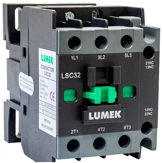 Contactor Tripolar 50Amp/AC1 - 32Amp/AC3 1NO 110Vac Lumek