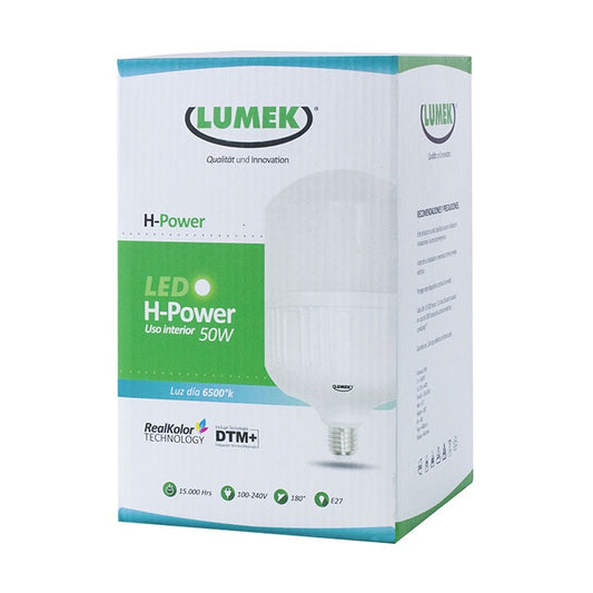 Led HPower 50W 6500K 4.000Lm E27 100-240Vac Lumek
